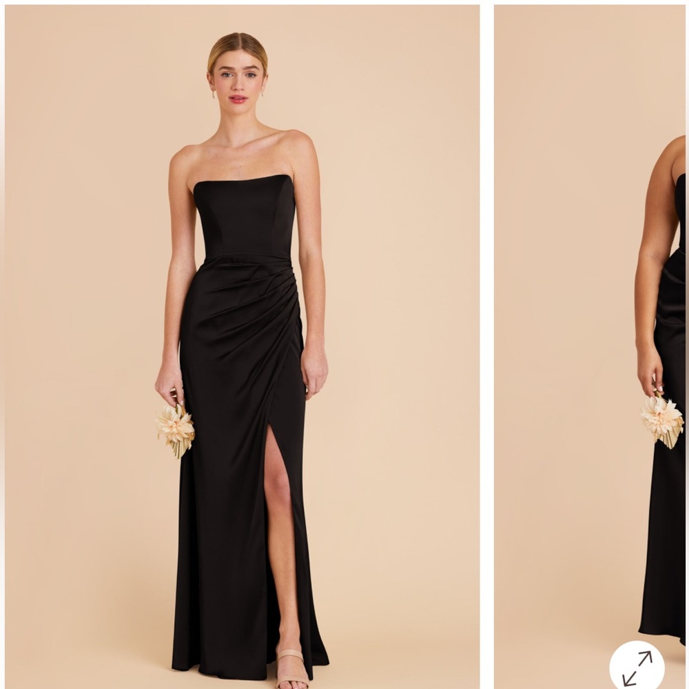 Birdy Grey “Anne” Black Strapless Gown